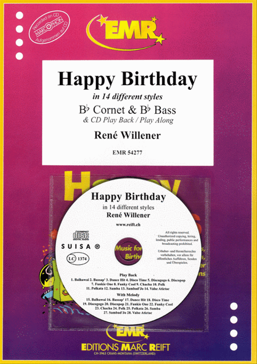Happy Birthday Happy Birthday Cornet scores gallery preview page 1