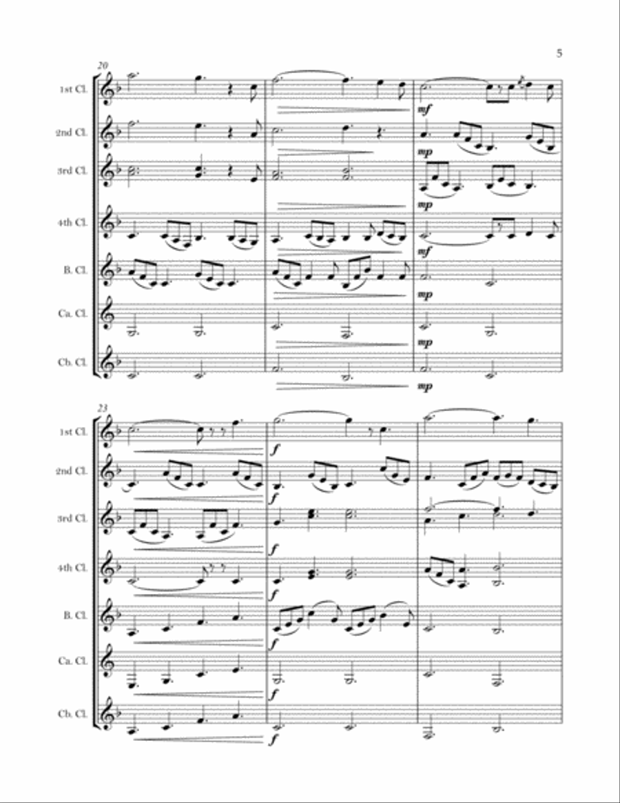 O Holy Night (clarinet choir)