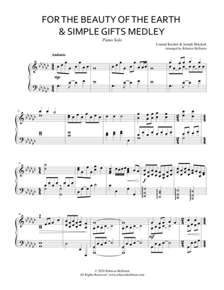 For the Beauty of the Earth/Simple Gifts (Piano Solo)