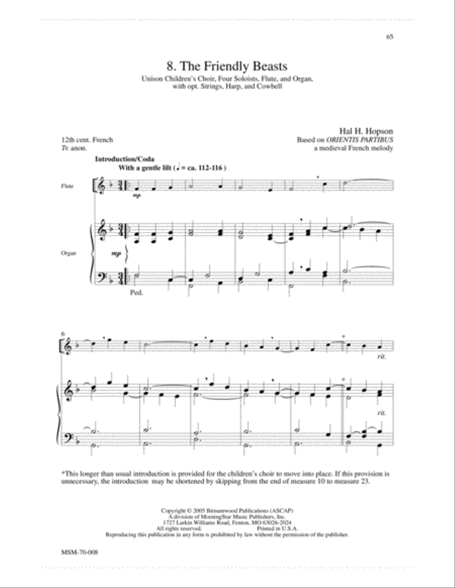 Come Ye Faithful: A Service of Carols 4-Part scores gallery preview page 8