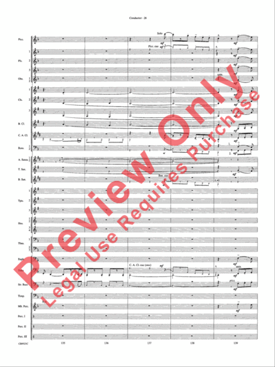 The Wizard of Oz Concert Band scores gallery preview page 29