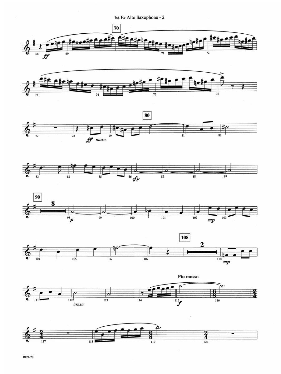 Patapan: E-flat Alto Saxophone by Elliot Del Borgo Concert Band - Digital Sheet Music page 2