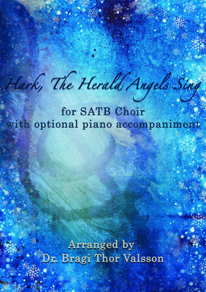 Book cover for Hark, The Herald Angels Sing - SATB Choir with optional Piano accompaniment