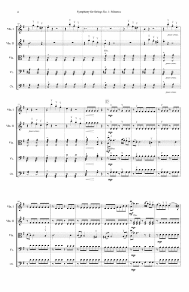 Symphony for Strings No. 1 "Minvera" 1st Movement - Allegro Con Brio (Score) image number null