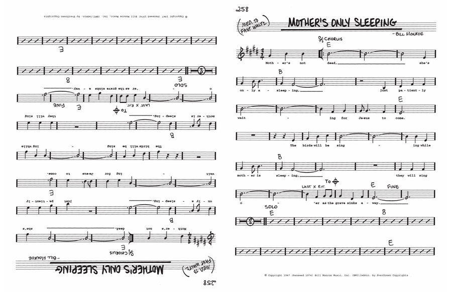 Mother's Only Sleeping Voice scores gallery preview page 1