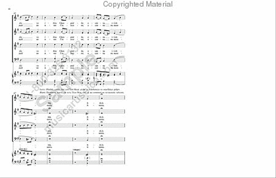 A Mercy of Peace 4-Part scores gallery preview page 8