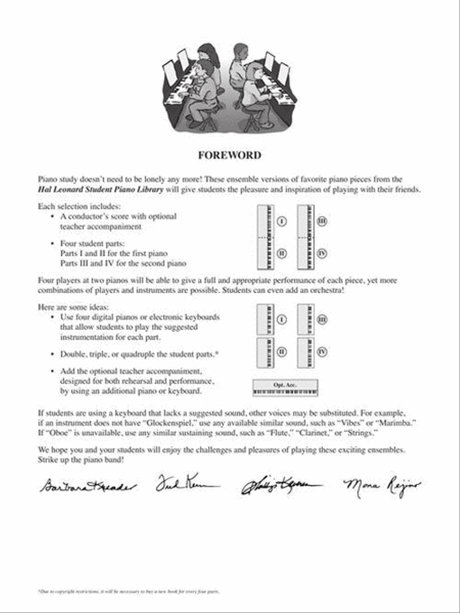 Piano Ensembles Level 2 Piano Method scores gallery preview page 4