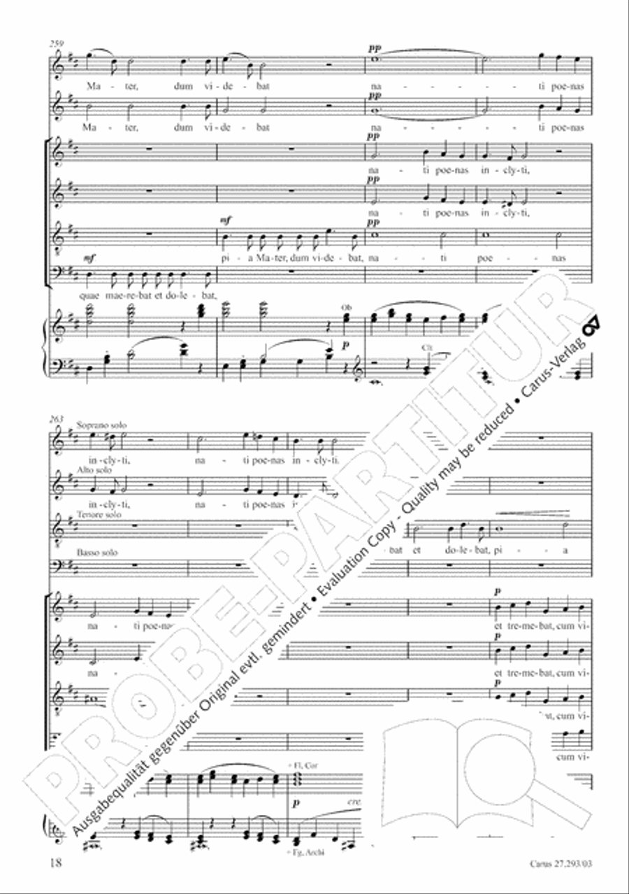Stabat mater 4-Part scores gallery preview page 25