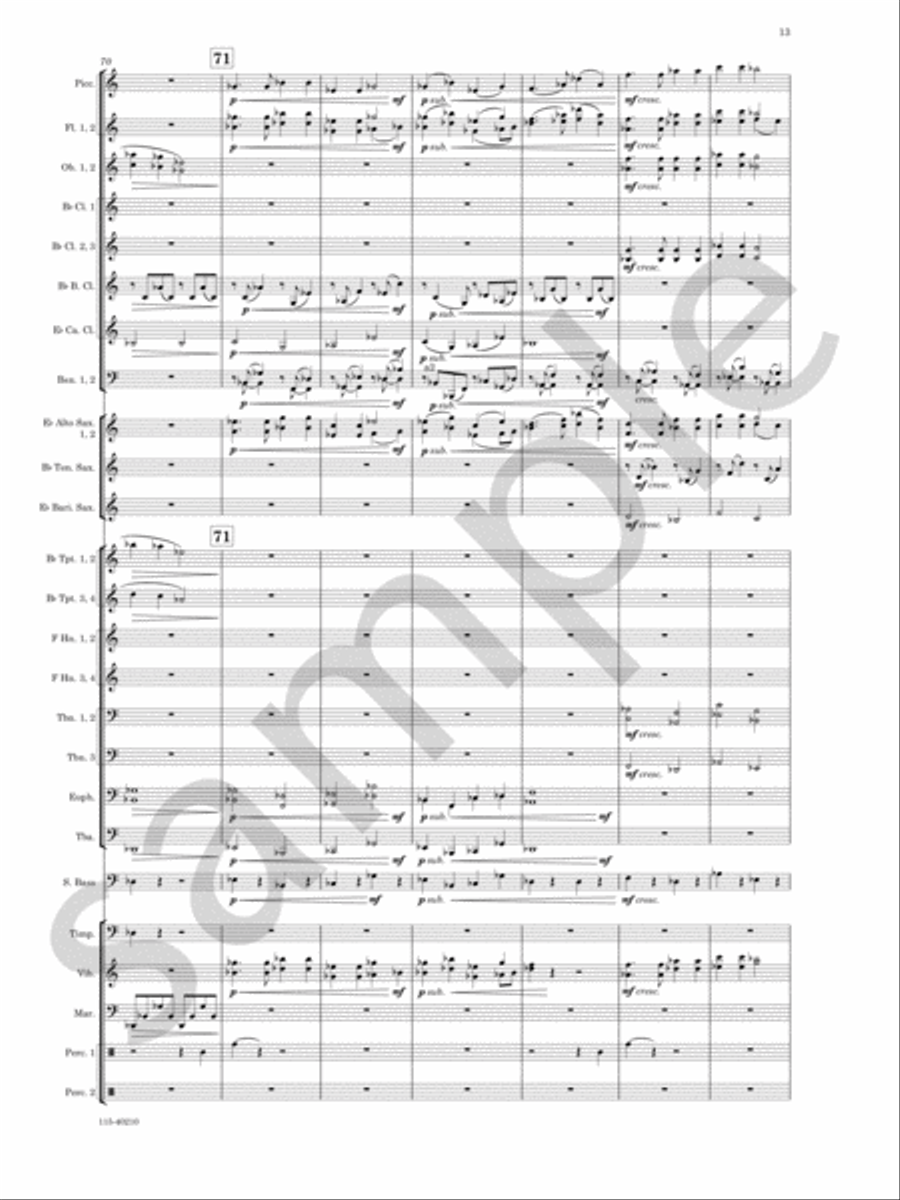 Grand Mesa Concert Band scores gallery preview page 14
