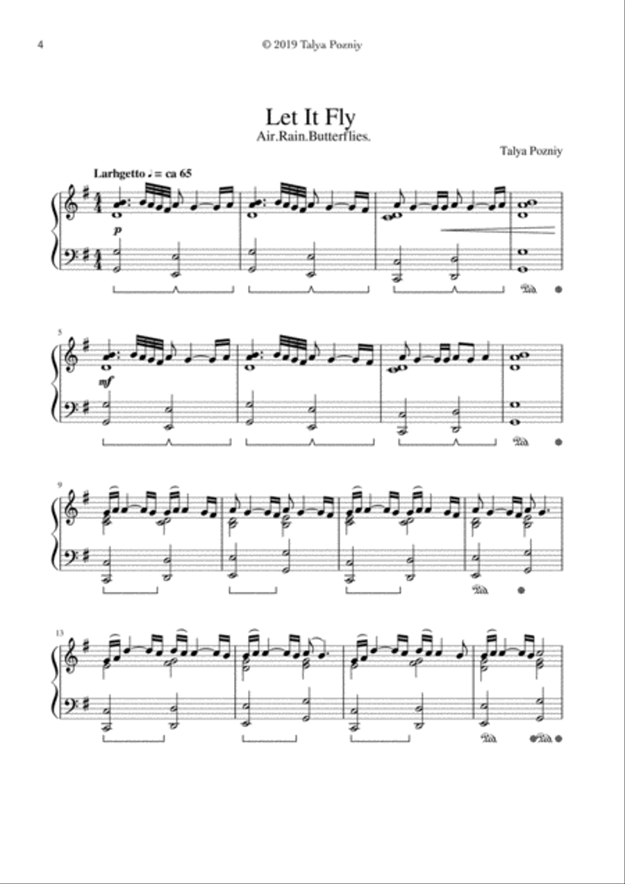 Air.Rain.Butterflies. by Talya Pozniy Piano Method scores gallery preview page 4