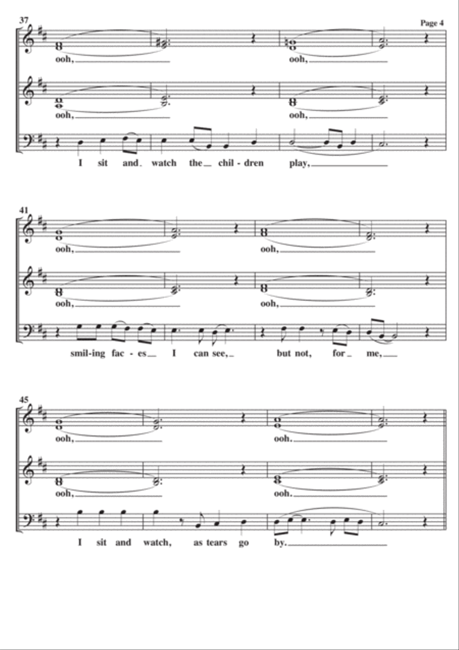 As Tears Go By 3-Part scores gallery preview page 4