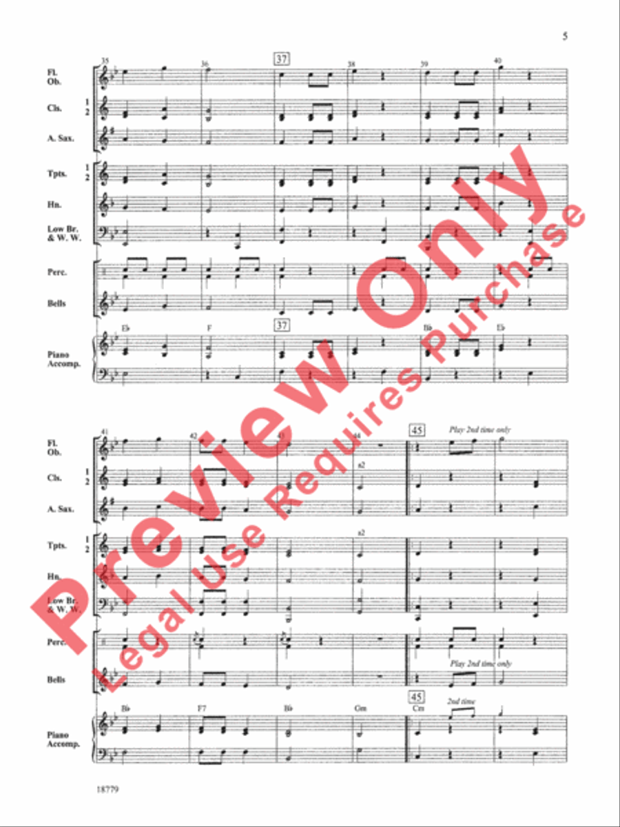Battle Creek March Battle Creek March Concert Band scores gallery preview page 6