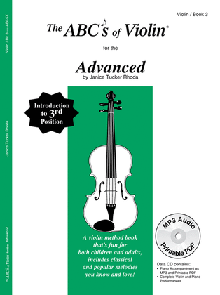 Book cover for The ABCs of Violin for the Advanced