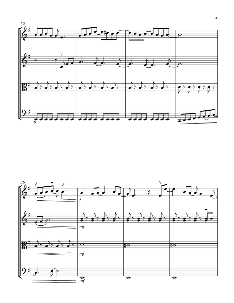 Eleanor Rigby String Quartet scores gallery preview page 5