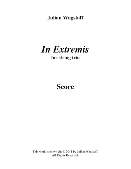In Extremis (for string trio) - score image number null