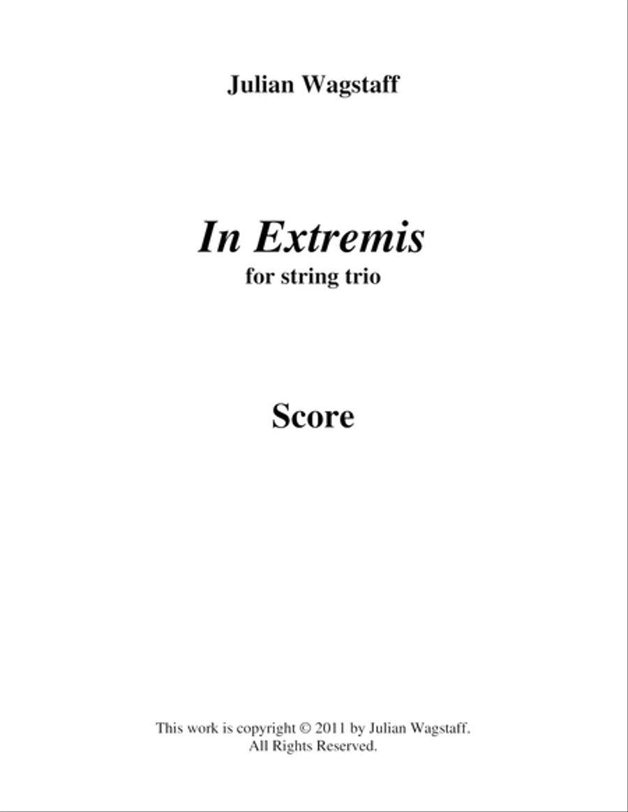 In Extremis (for string trio) - score image number null