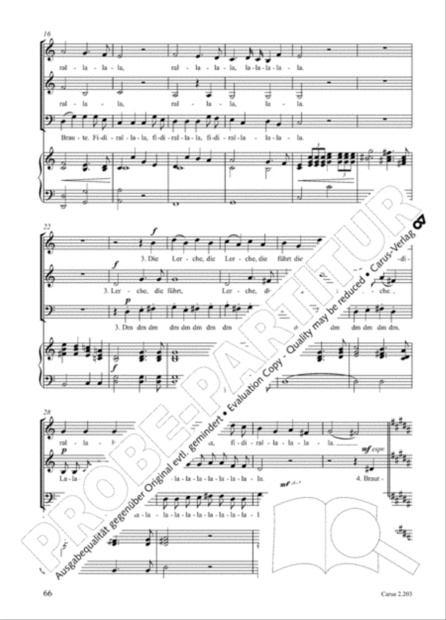 Loreley. Folk songs for choir (Loreley. Volkslieder fur Chor) Choir scores gallery preview page 73