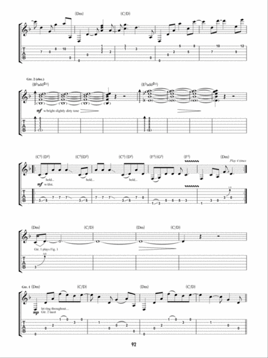 No Quarter No Quarter Guitar Tablature scores gallery preview page 2