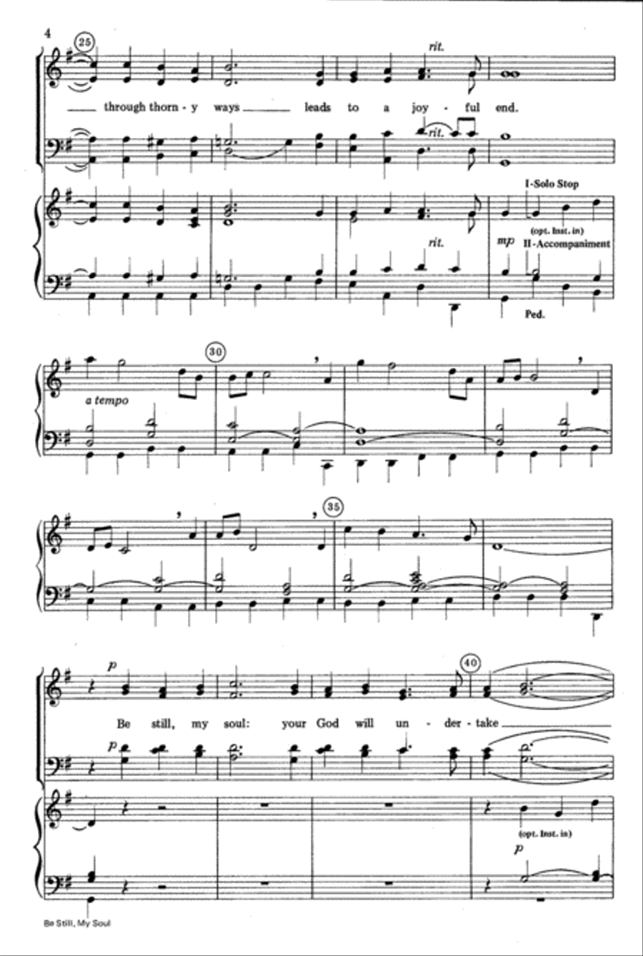 Be Still, My Soul Be Still, My Soul 4-Part scores gallery preview page 4