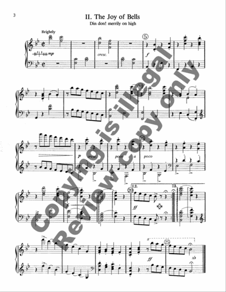 The Seven Joys of Christmas (Harp Part) Choir scores gallery preview page 11