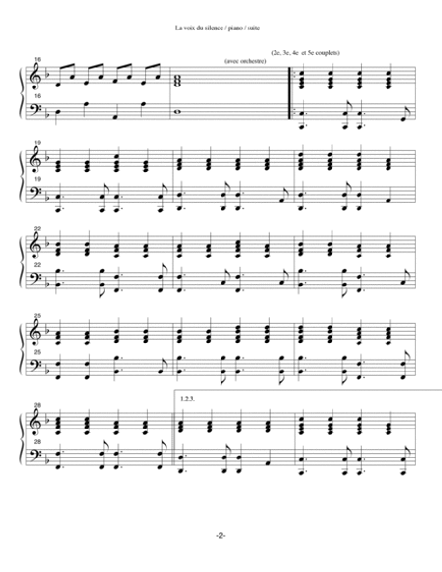 The Sound Of Silence Voice scores gallery preview page 2