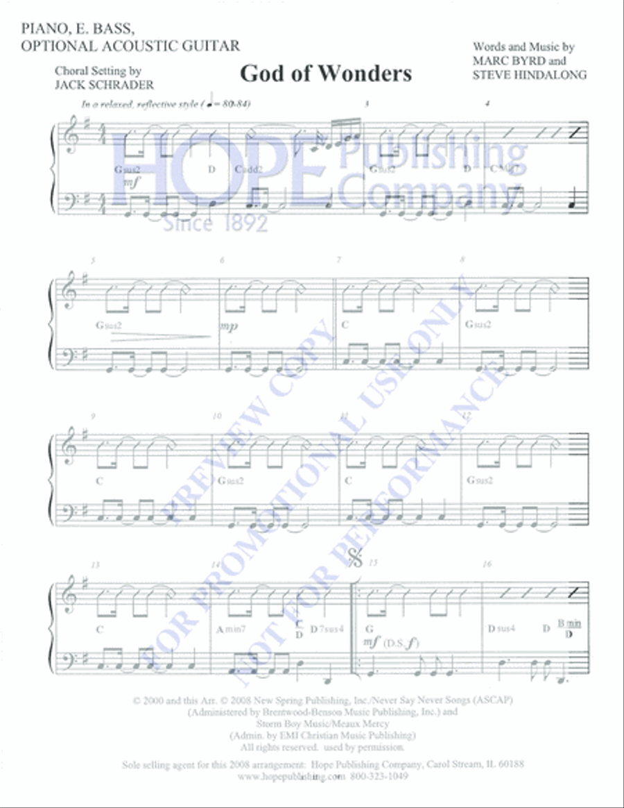 God of Wonders Choir scores gallery preview page 5