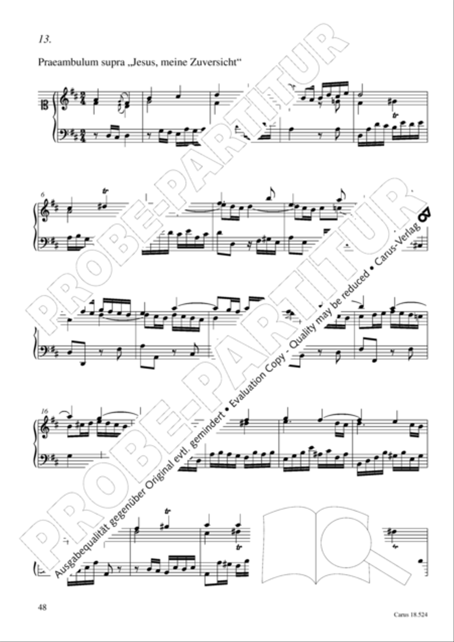 Chorale arrangements. First part of the Clavier-Ubung Collection / Songbook scores gallery preview page 49