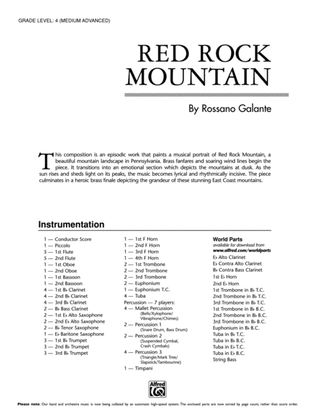 Red Rock Mountain: Score