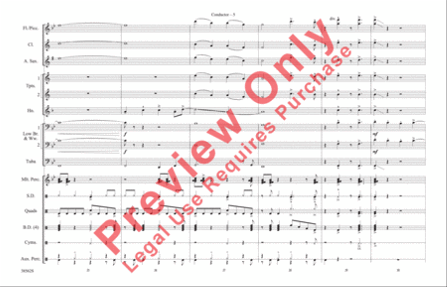 When We Stand Together When We Stand Together Marching Band scores gallery preview page 6
