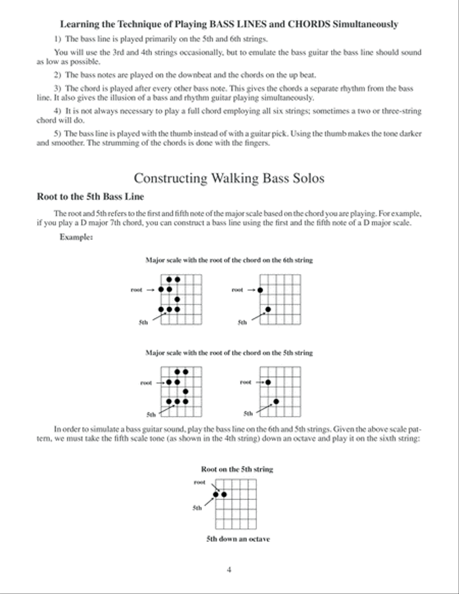Walking Bass Solos [for Guitar] Electric Guitar scores gallery preview page 5