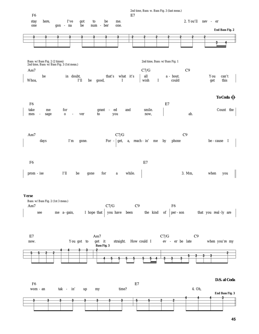 If You Want Me To Stay Bass Guitar scores gallery preview page 2