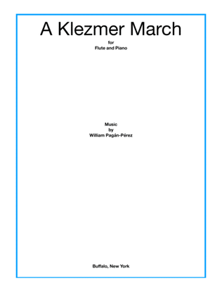 Book cover for A Klezmer March for Flute and Piano