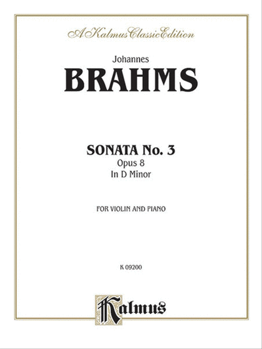 Sonata in D Minor, Op. 108 Small Ensemble scores gallery preview page 1