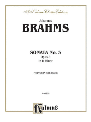 Book cover for Sonata in D Minor, Op. 108