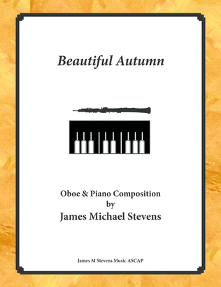 Book cover for Beautiful Autumn - Oboe & Piano