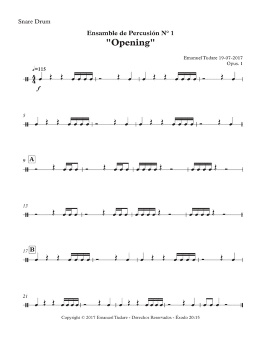Percussion Ensemble Nº1 - Opening