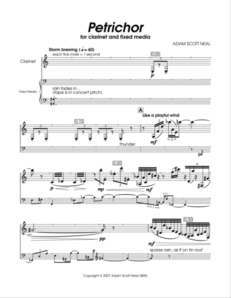 Petrichor Clarinet Duet scores gallery preview page 6