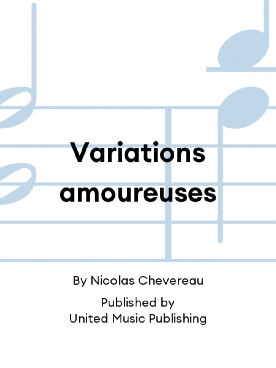 Variations amoureuses (text Alexandre Najjar) (A3 FSc) Orchestra scores gallery preview page 1