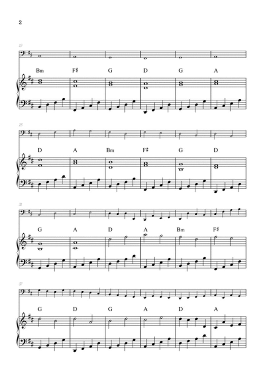 Pachelbel Canon in D • tuba sheet music with piano accompaniment and chords image number null
