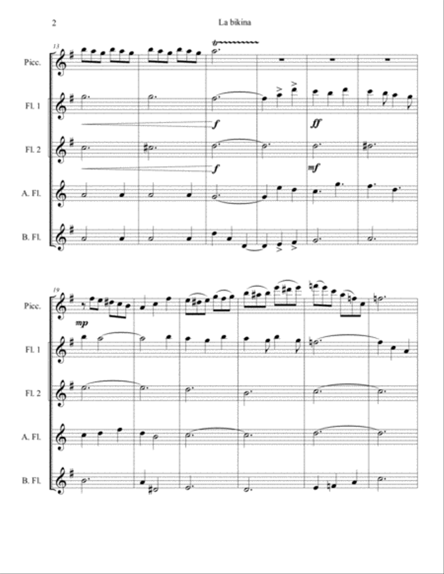La Bikina Small Ensemble scores gallery preview page 2