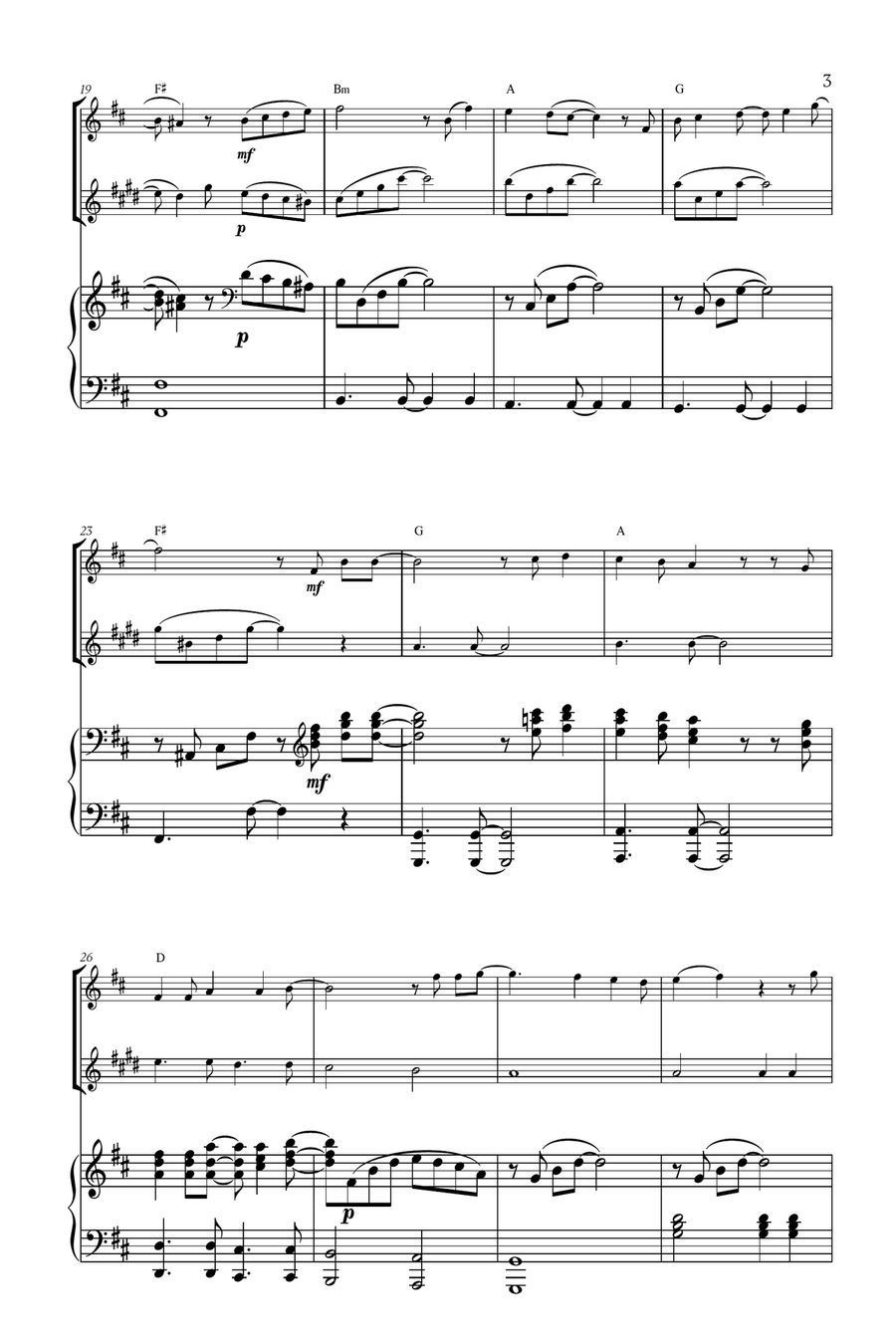 Mary, Did You Know? Woodwind Duet scores gallery preview page 3