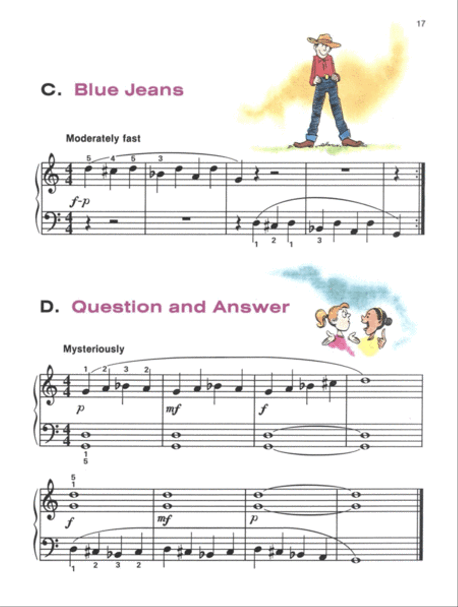 Alfred's Basic Piano Course Technic, Level 1A Piano Method scores gallery preview page 4