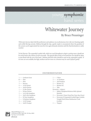 White Water Journey: Score