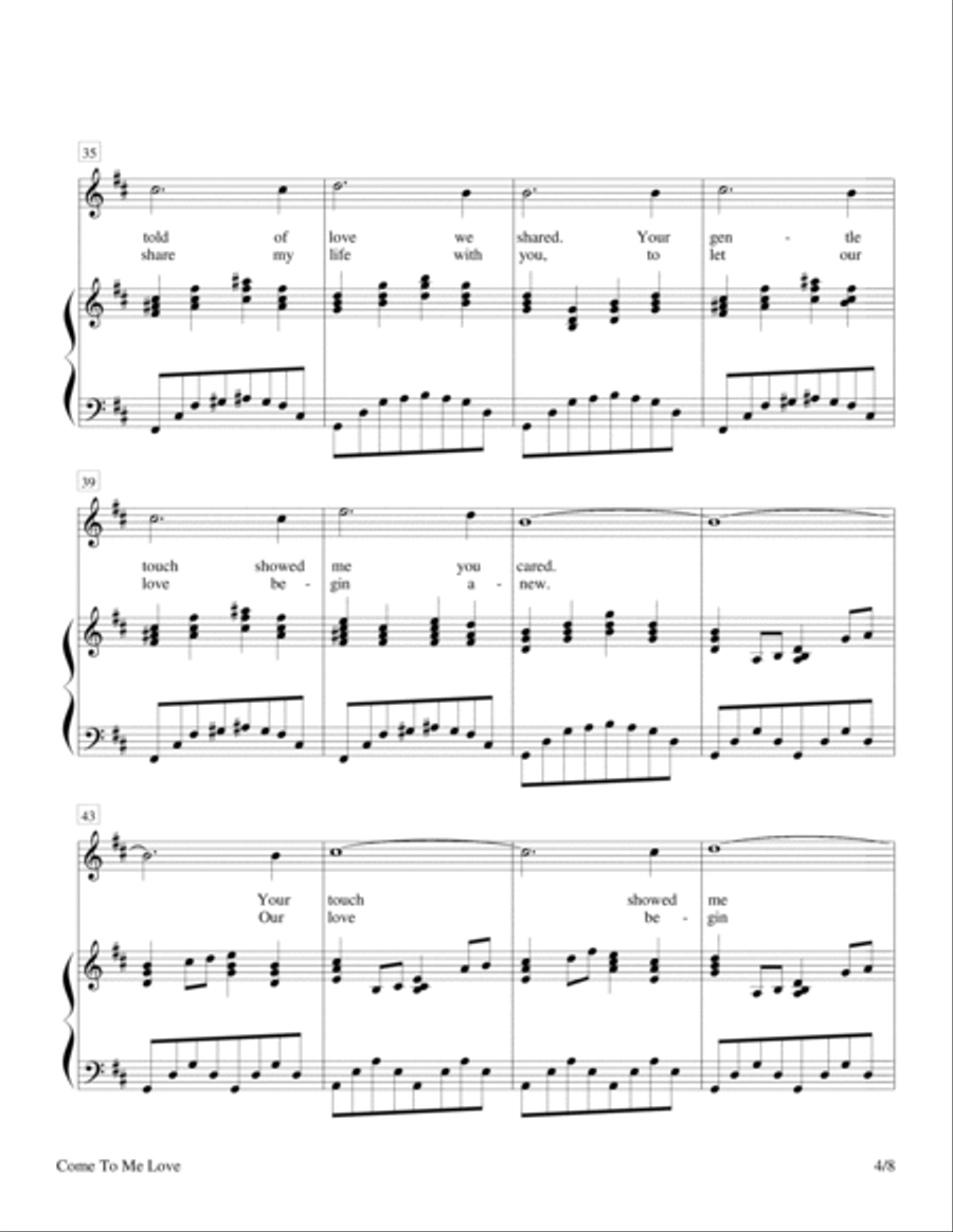 Come To Me Love Voice scores gallery preview page 4