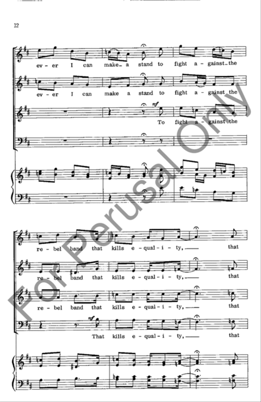 Free To Be Me 4-Part scores gallery preview page 12