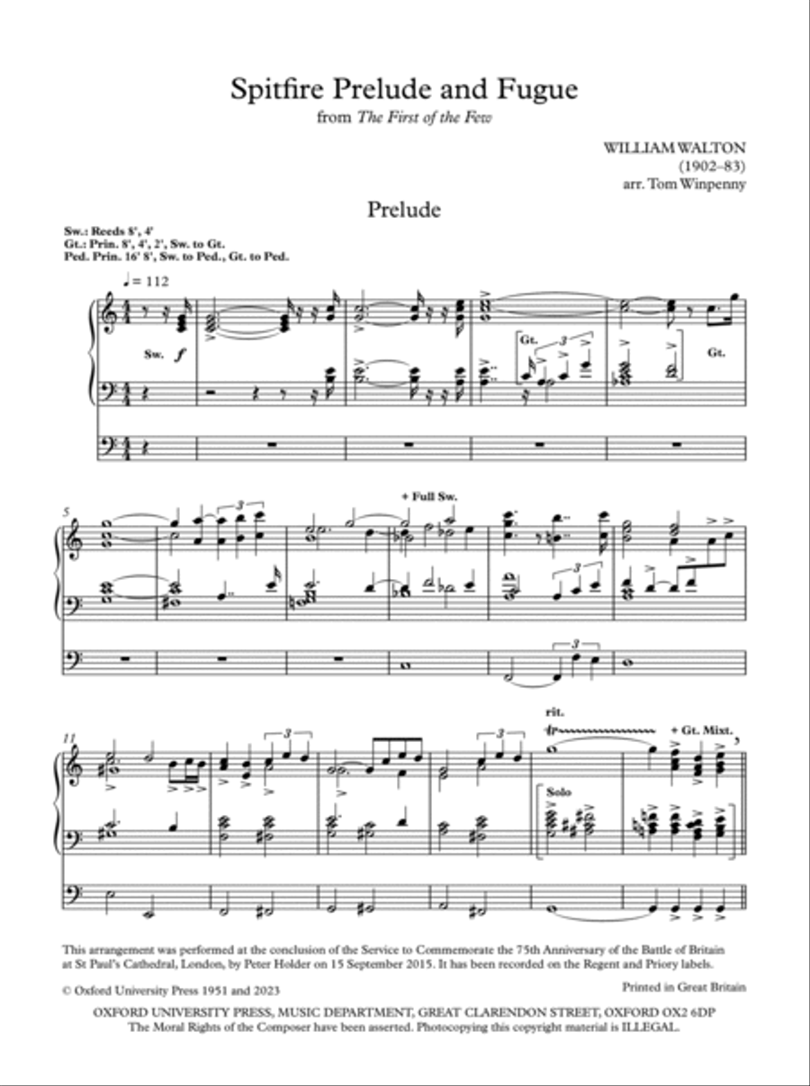 Spitfire Prelude and Fugue Score scores gallery preview page 2