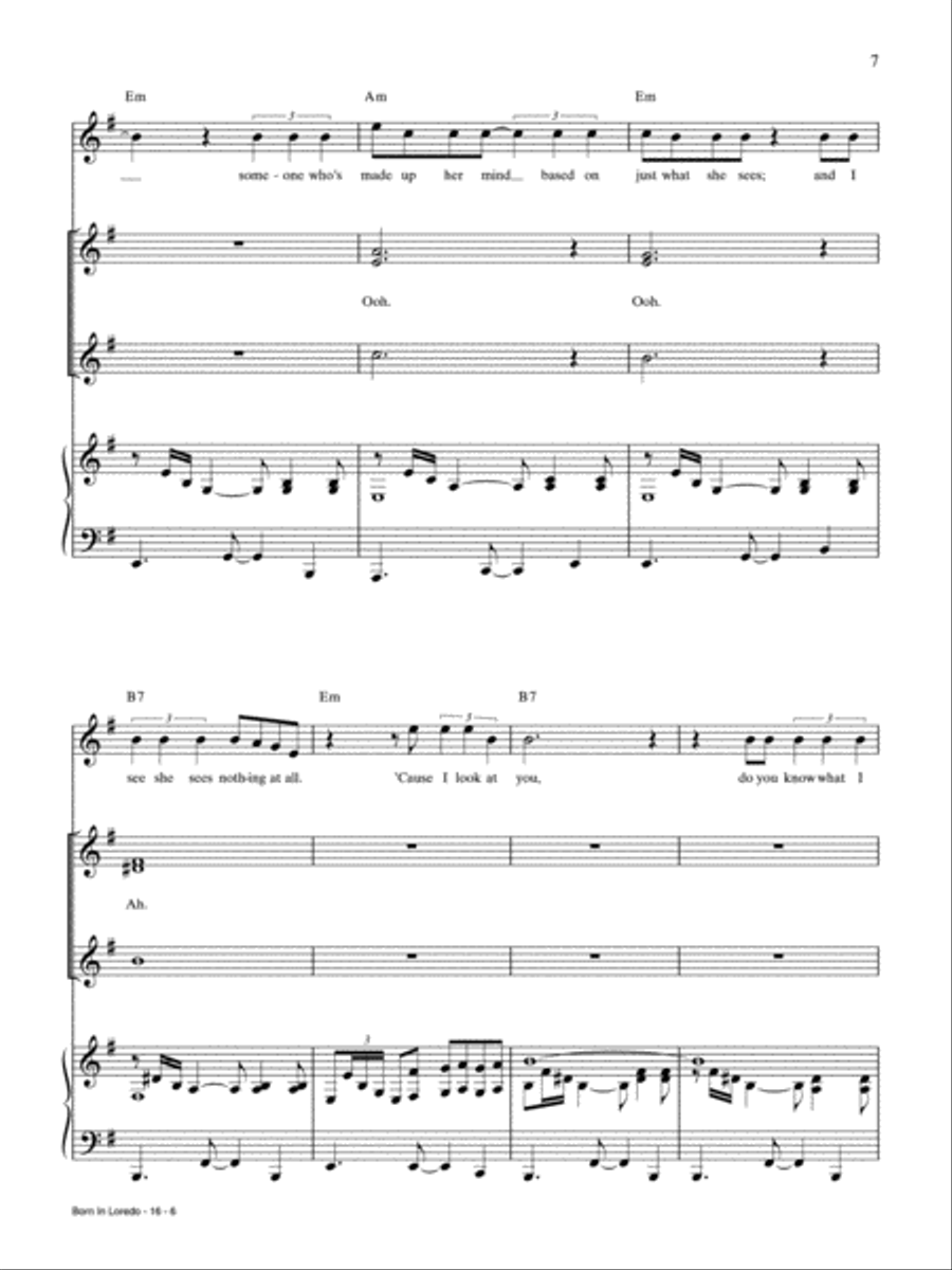 Born in Laredo Born in Laredo Piano, Vocal, Guitar scores gallery preview page 6