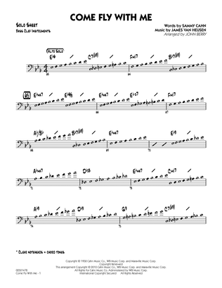 Come Fly With Me - Bass Clef Solo Sheet