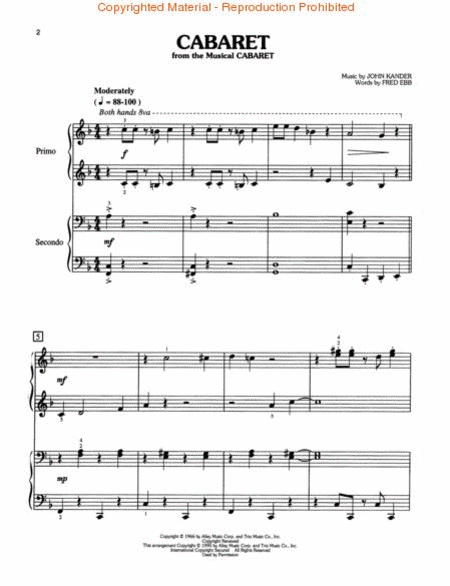 Broadway Duets - 1 Piano, 4 Hands