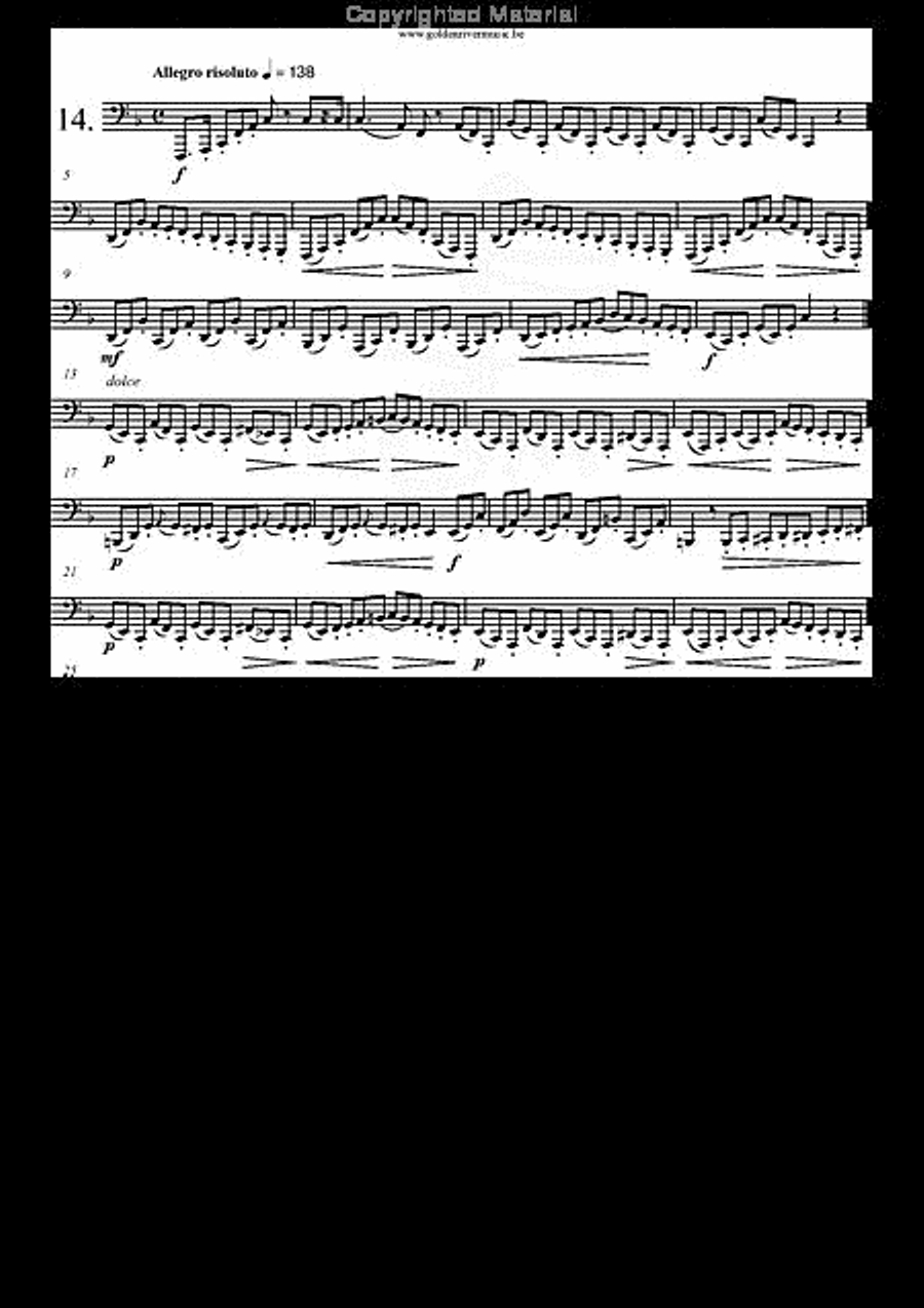30 Etudes op. 13 Tuba scores gallery preview page 15